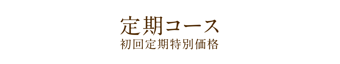 定期コース 初回定期特別価格