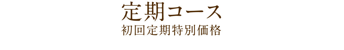 定期コース 初回定期特別価格