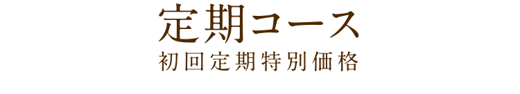 定期コース 初回定期特別価格
